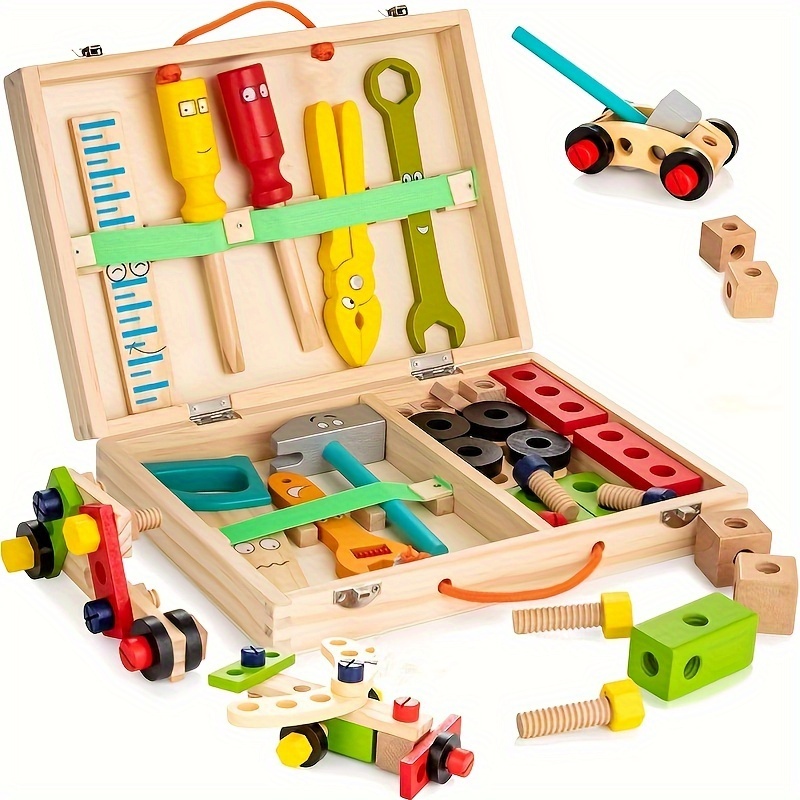 Montessori Wooden Tool Box