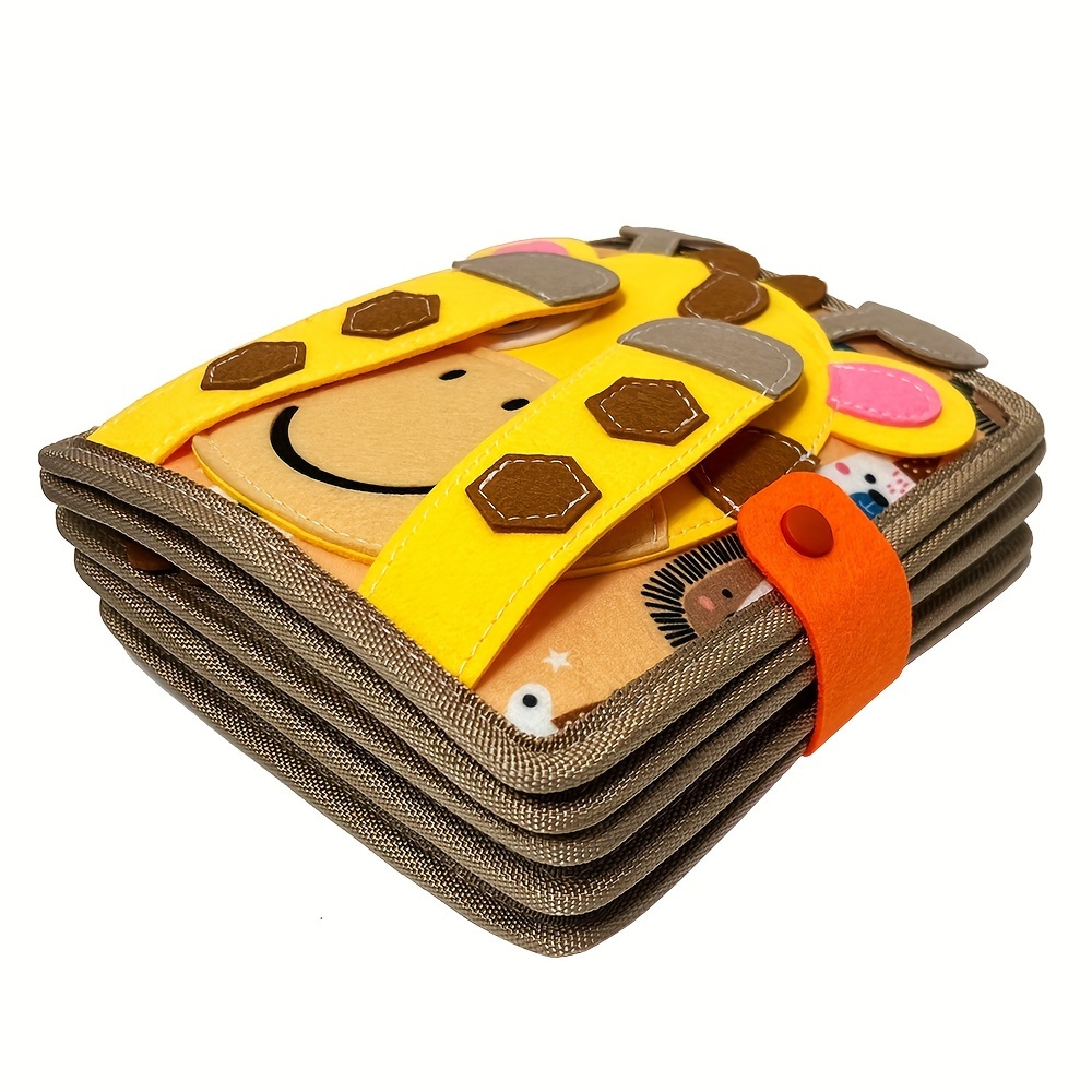 Montessori Infant Busy Board Cloth Book