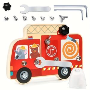 Wooden Montessori Busy Board Screwdriver Tool Set